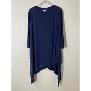 Joh Dark Blue Asymmetric Hem Dress Sz S